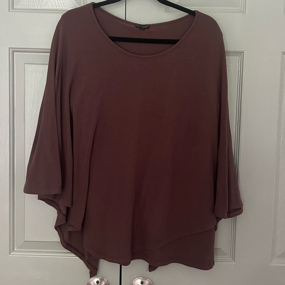 Coco + Carmen Layering Poncho in Chocolate Brown - Picture 2 of 5